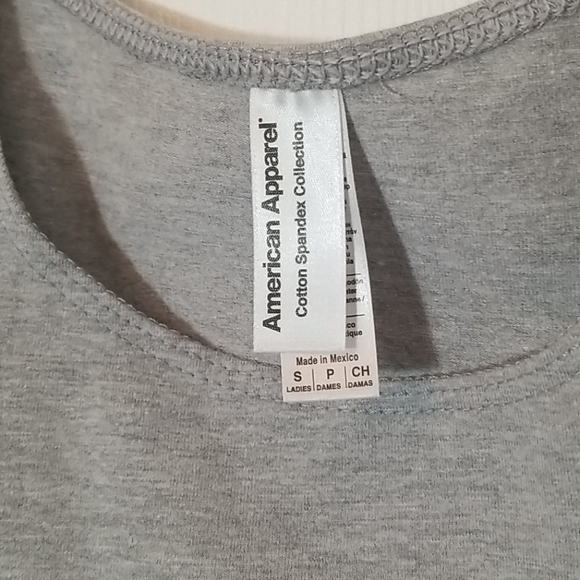 American Apparel GrayTank Top Bodysuit NWOT S  3/$15 - Picture 3 of 9